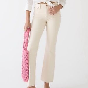 J.Crew Jeans Full-length Demi-boot Jean—Ecru—Size 31 (US)
